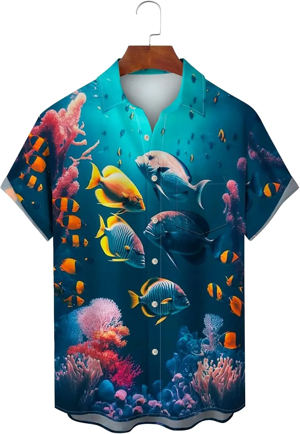 Hawaiian Shirts for Men Down Tropical Holiday Beach Shirts Men's Hawaiian Shirt Men's Hawaiian Floral Shirts Funny