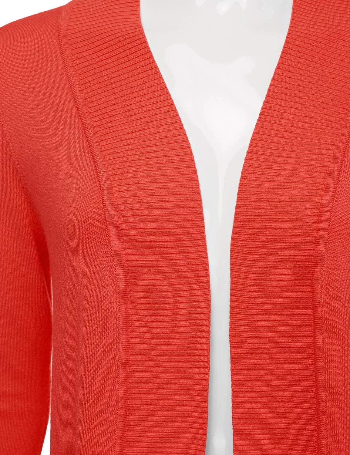 JJ Perfection Casual Open Front Knit Cardigan Long Sleeve with Side Pockets Basic Sweater Jackets for Womens with Plus Size