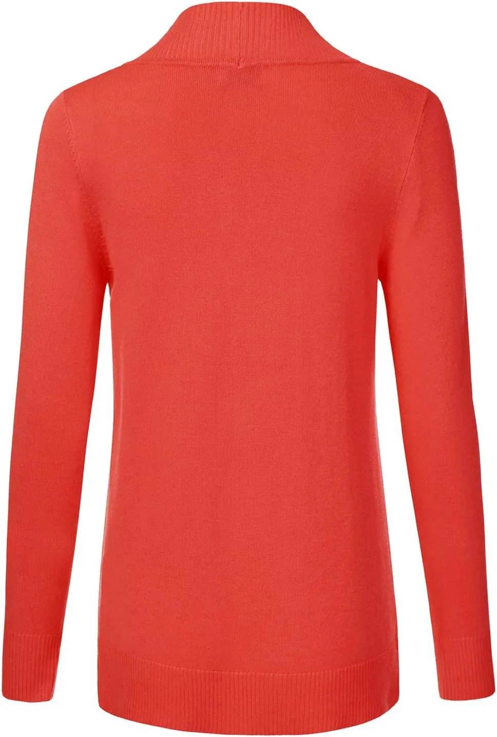 JJ Perfection Casual Open Front Knit Cardigan Long Sleeve with Side Pockets Basic Sweater Jackets for Womens with Plus Size