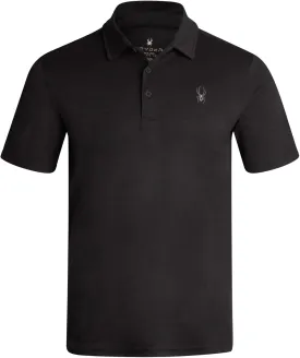 Spyder Mens Polo Shirt - Moisture-Wicking Short Sleeve Athletic Performance Collared Golf Shirt for Men (S-XL)
