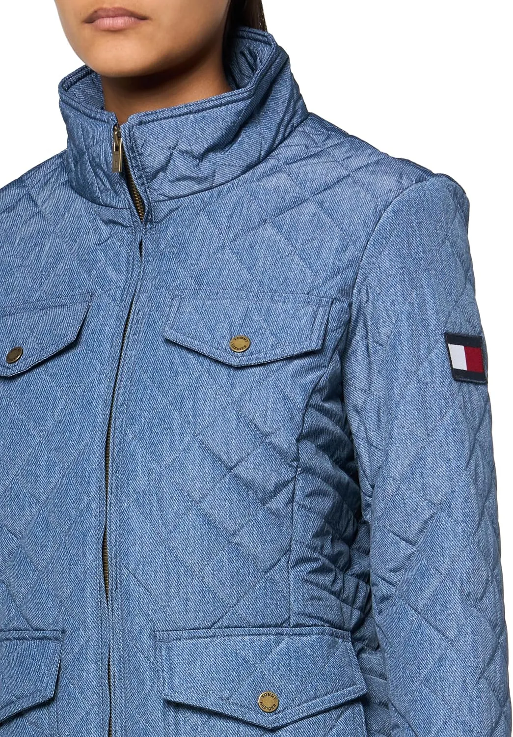 Tommy Hilfiger Plus Quilted Fall Fashion, Lightweight Jacket Women