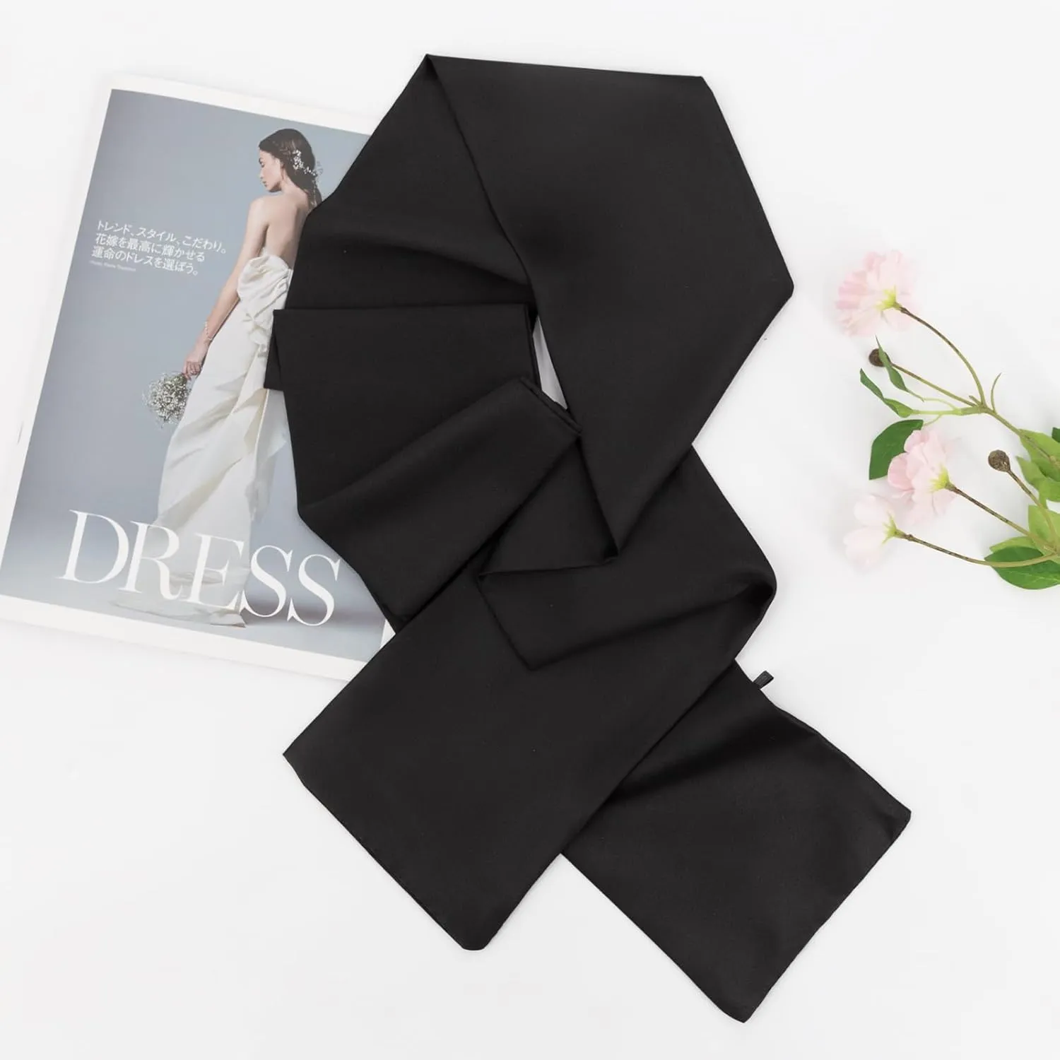 vimate Hair Scarf for Women Fashion Satin Silky Feeling Neck Scarf Bag Purse Scarf for Handbag Handle Etc