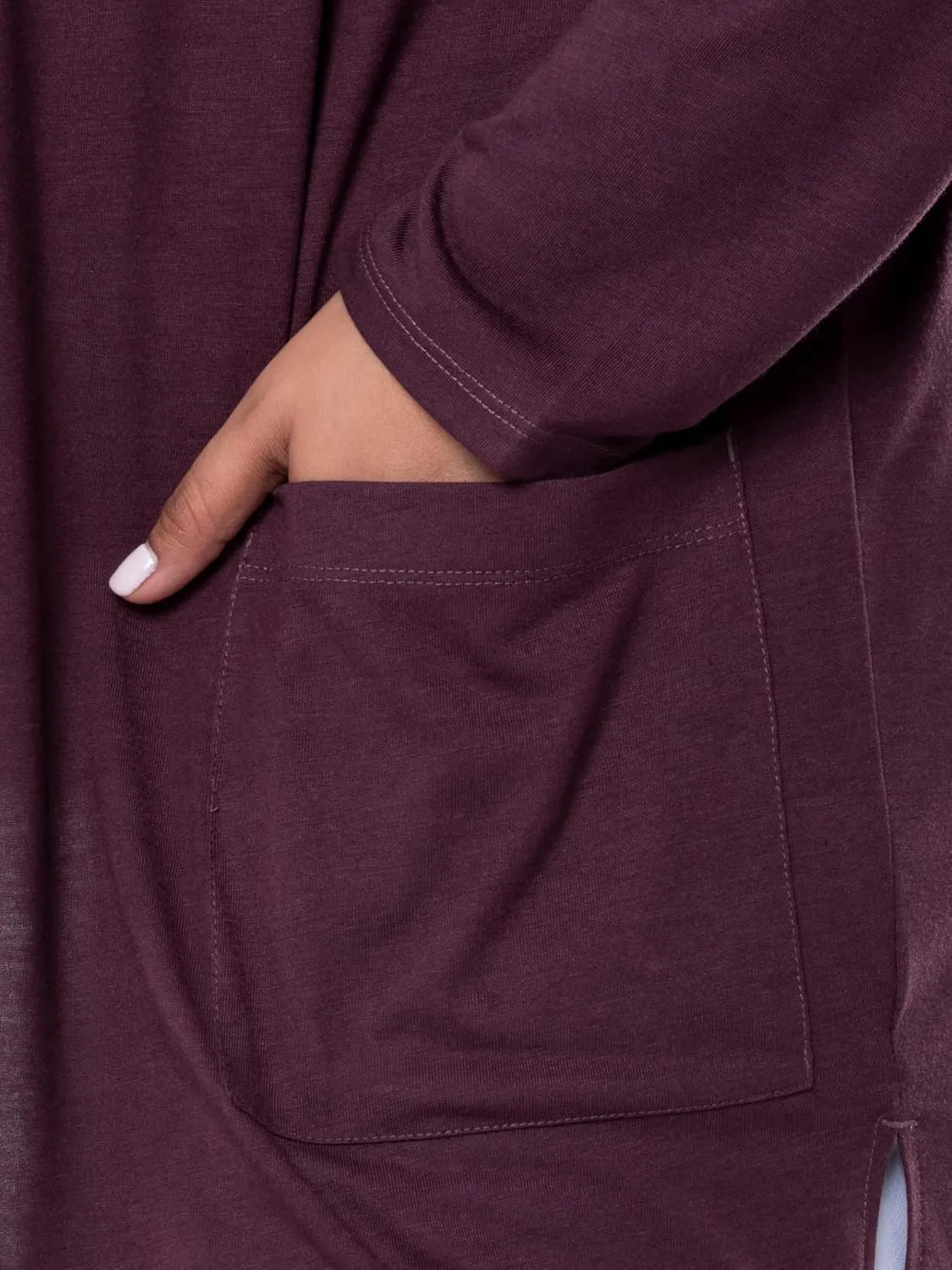 Wright's Women's Plus Size Jersey Duster Cardigan